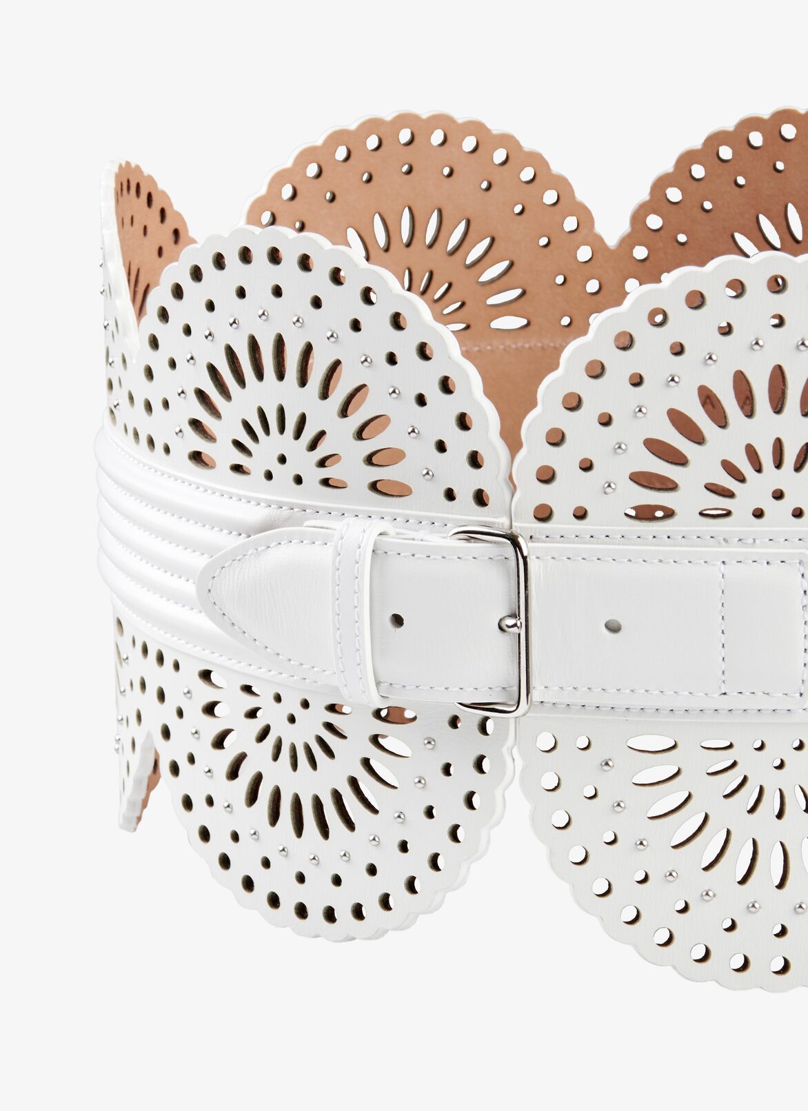 Belts ALAÏA OPTIC WHITE BELTS